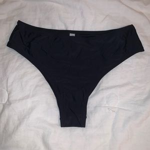 HIGH WAISTED BLACK BIKINI BOTTOMS!